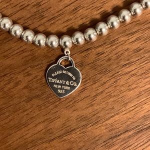 Return to Tiffany Blue Heart Tag Bead Necklace